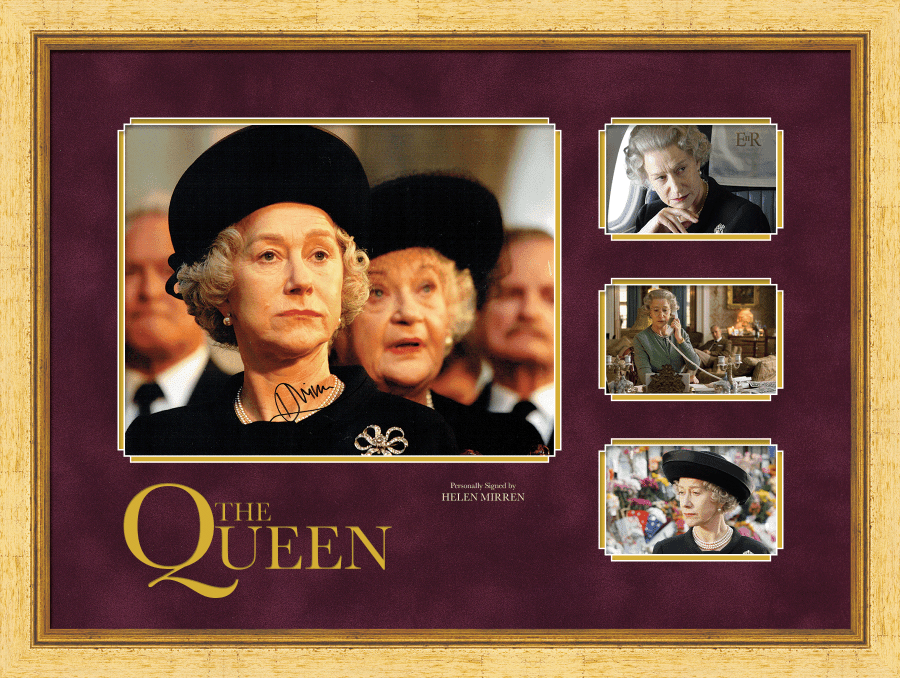 The Queen Photograph Display Signed by Helen Mirren - Memorabilia Framers Shop